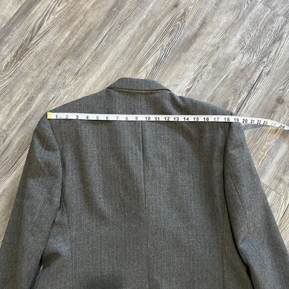 Yves Saint Laurent Paris Gray Wool Blazer Men’s 42 Double Breasted Made in Col - Picture 7 of 11